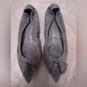 New - J. Crew Lottie Flats in Suede - Dusty Slate - Size 9.5